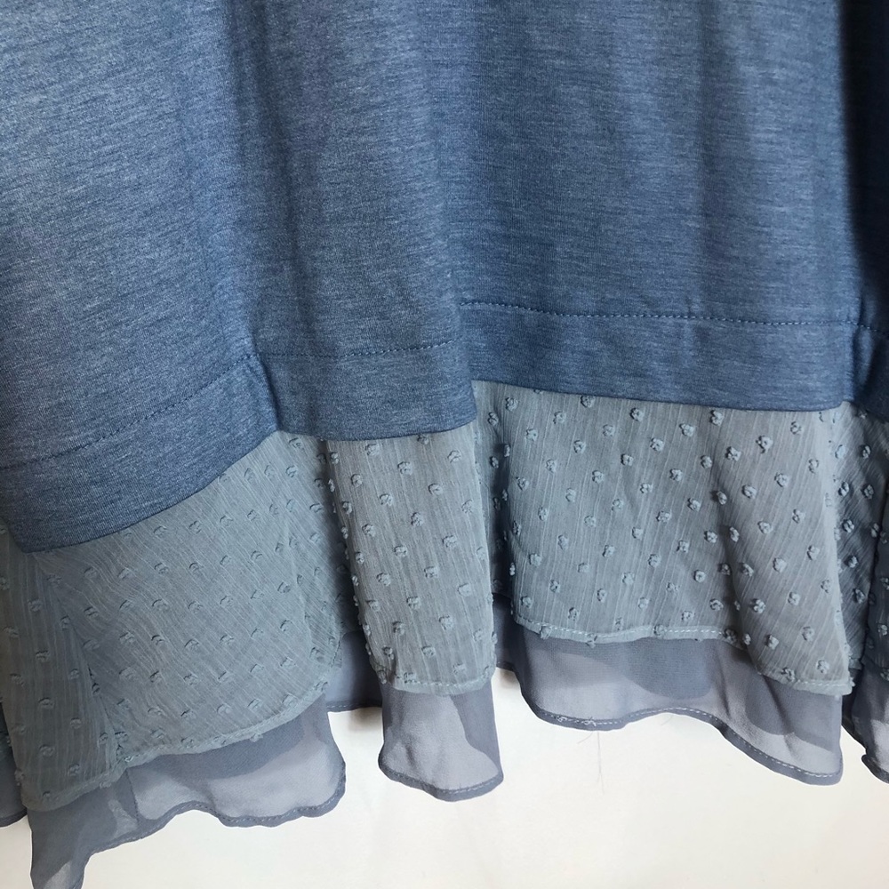 LOGO Lounge open mixed media cardigan - Picture 4 of 6